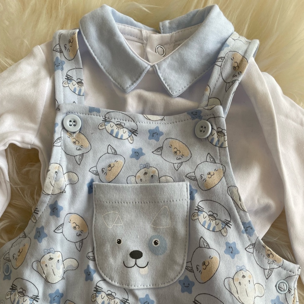 NWT Prenatal Cat and Dog Overalls